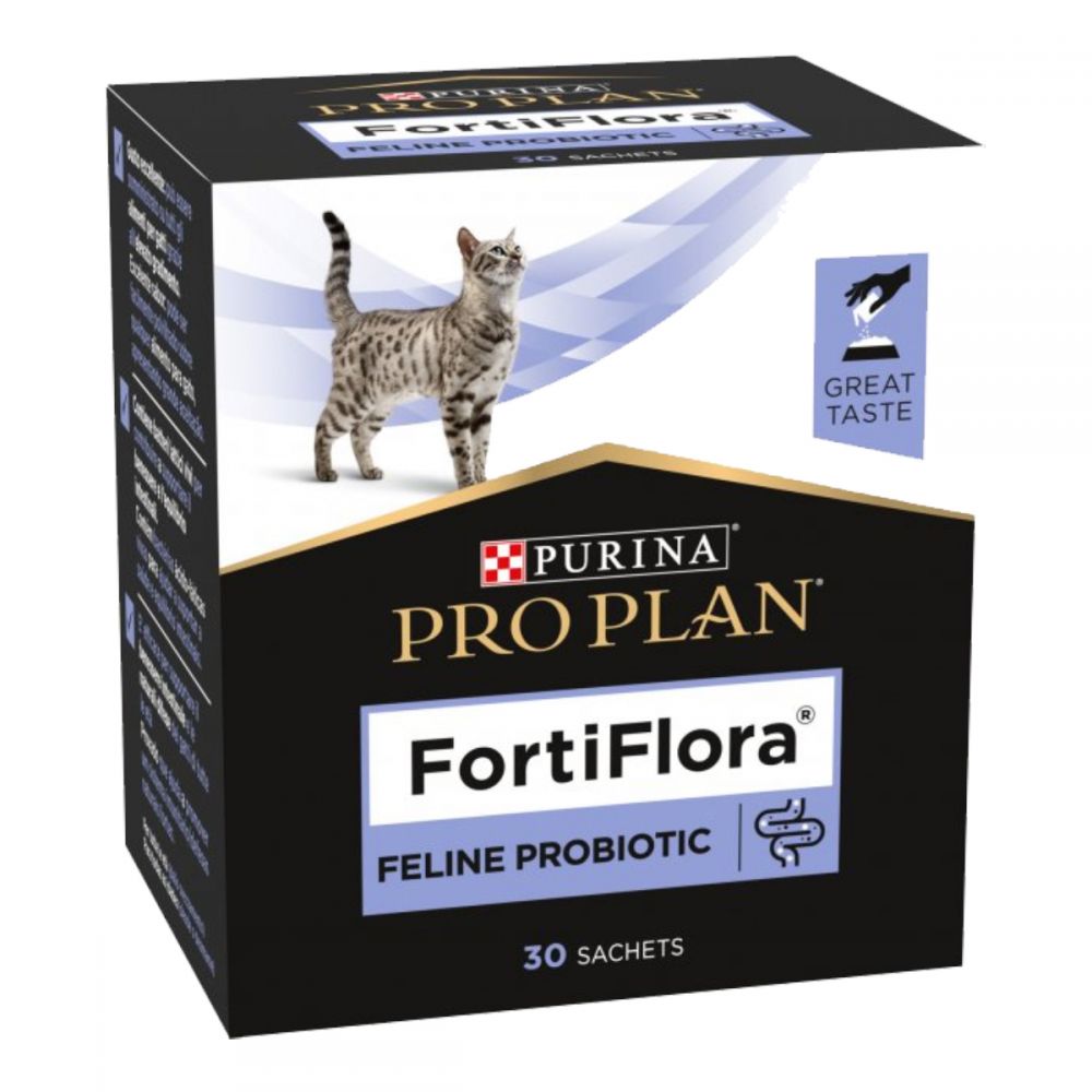 ProPlan FORTIFLORA, Пробіотик для дорослих котів та кошенят, підтримка мікрофлори ШКТ, 7×1 г