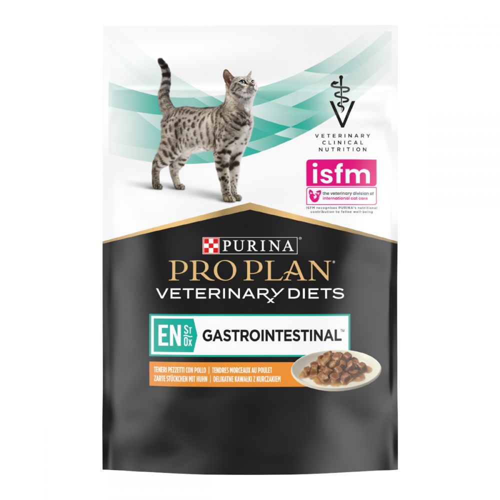 PPVD EN, Хвороби ШКТ, З куркою, Шматочки у підливці, консерва 10×85 г
