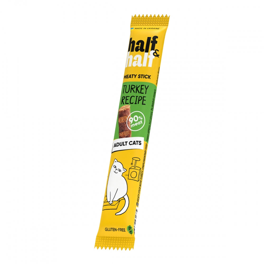Ласощі HalfHalf м ясна паличка для котів, з індичкою 5 г