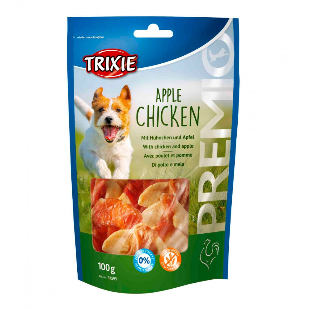 Ласощі Trixie Bites with Chicken Breast & Apple для собак з куркою та яблуком 100 г