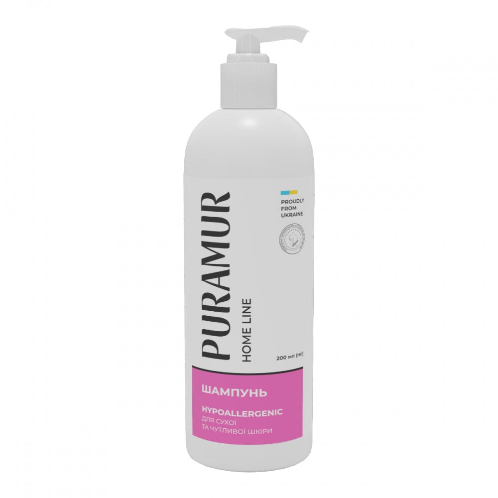 Шампунь PURAMUR Hypoallergenic для сухої та чутливої шкіри 200 мл