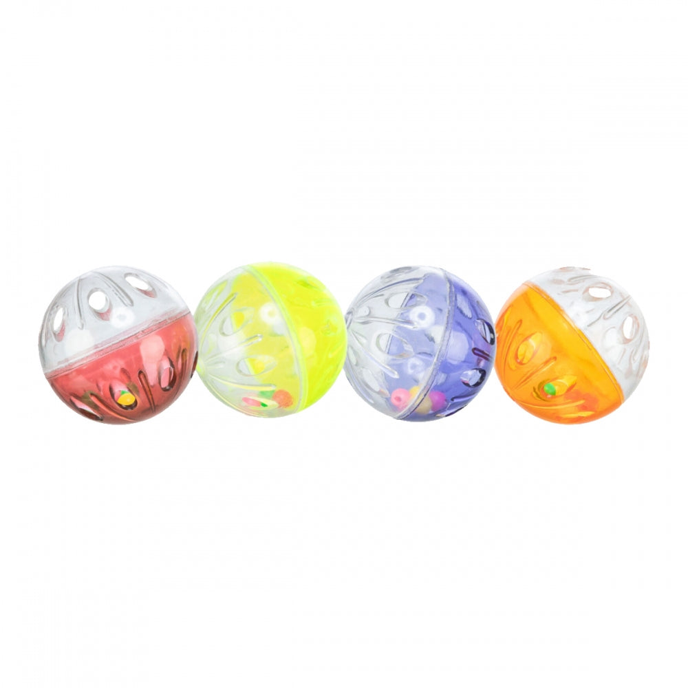 Іграшка Trixie для котів М_яч з брязкальцем пластик 4,5 см набір 4 шт