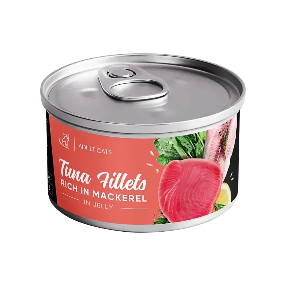 Корм вологий Savory Tuna Fillets rich in Mackerel in Jelly for Adult Cats філе тунця з макреллю в желе для дорослих коті
