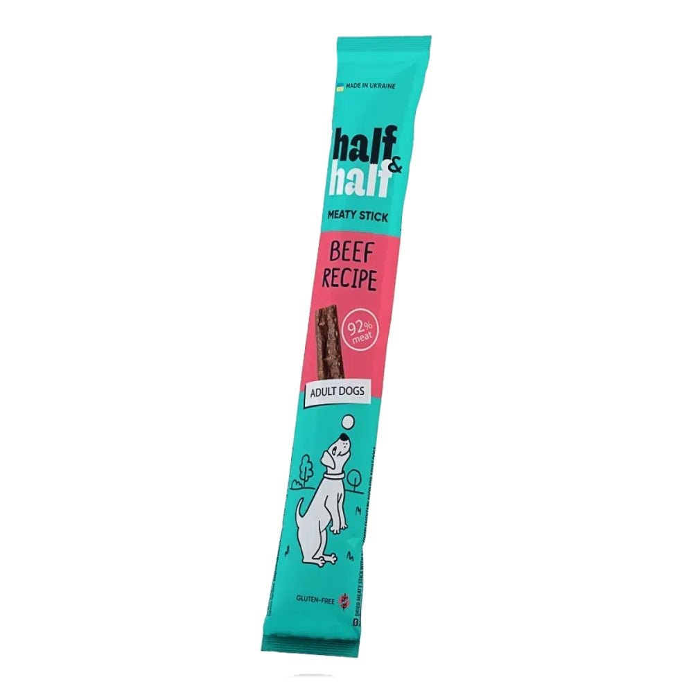 Ласощі Half&Half м’ясна паличка з яловичиною, для собак, 12 г