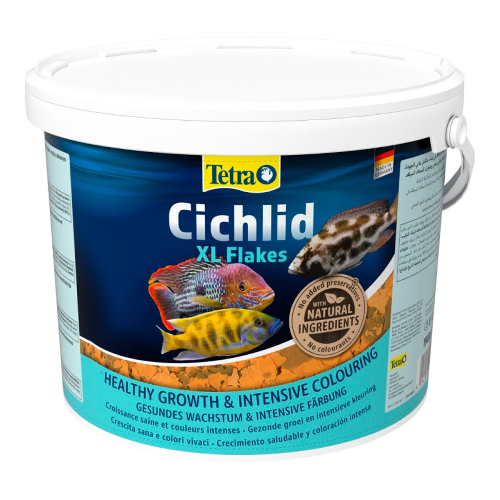 Корм Tetra Cichlid XL Flakes для рибок великих цихлід пластівці 10 л/ 1,9 кг