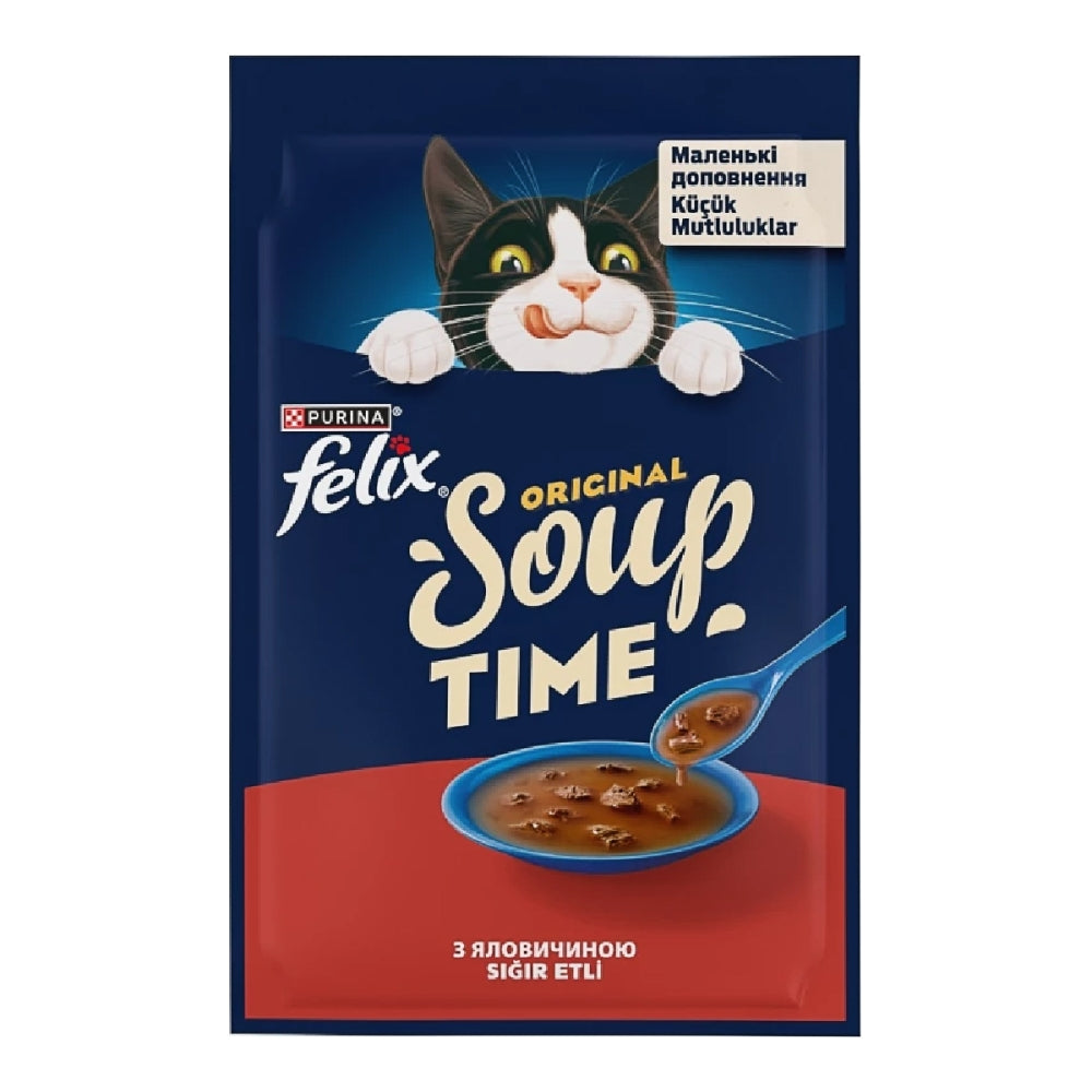 FELIX Soup, З яловичиною, консерва 30×48 г