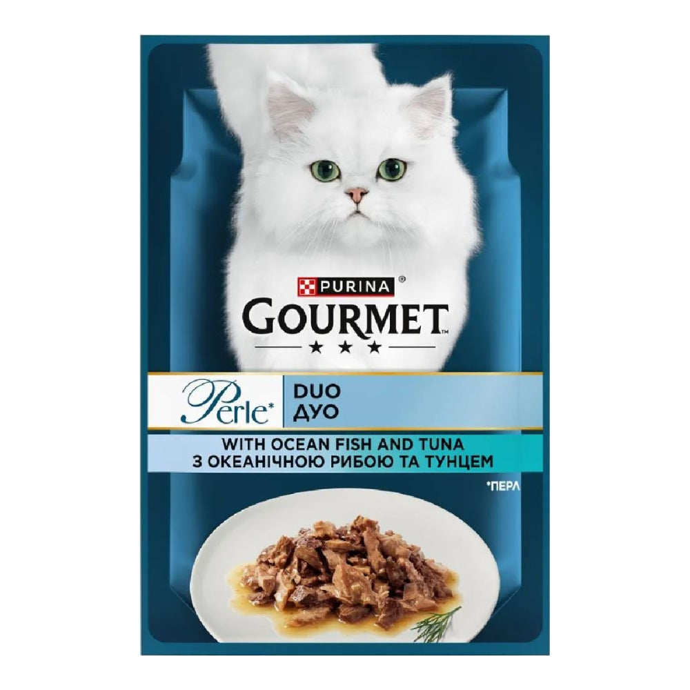 Gourmet Perle, З океанічною рибою, тунцем в підл, консерва 26×85 г