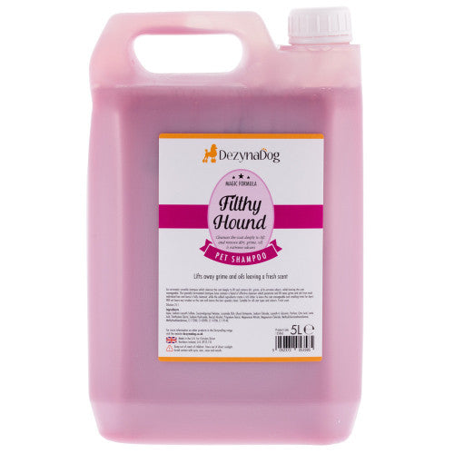 Шампунь Dezynadog Filthy Hound Deep Clean для глибокого очищення брудної шерсті дезодорує має стійкий аромат Пармської Ф