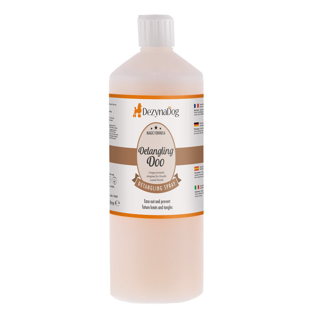 Спрей Dezynadog Detangling Doo Spray для розплутування ковтунів та вузлів призначений для шерсті породи Doodle 1л