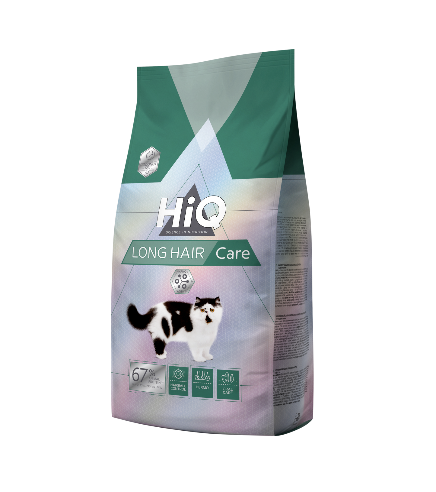 HiQ LongHair Care Сухий корм для дорослих довгошерстних котів, 1,8 кг