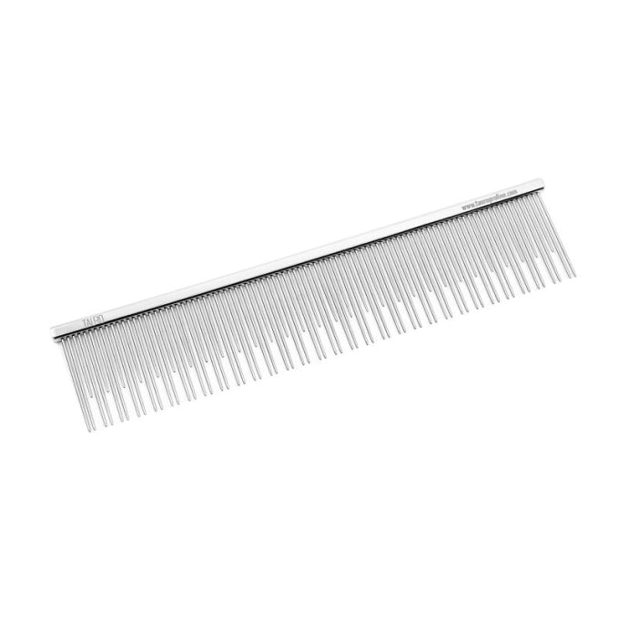 Tauro Pro Line Royal Collection Гребінець металевий подвійні зубці, M, 16,5 см
