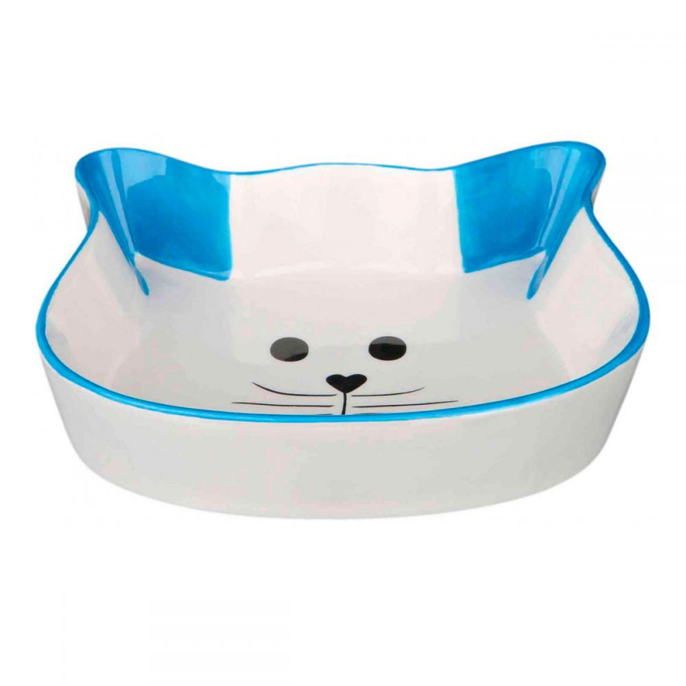 Миска Trixie для котів у формі котячої мордочки керамічна 250 мл/12 см