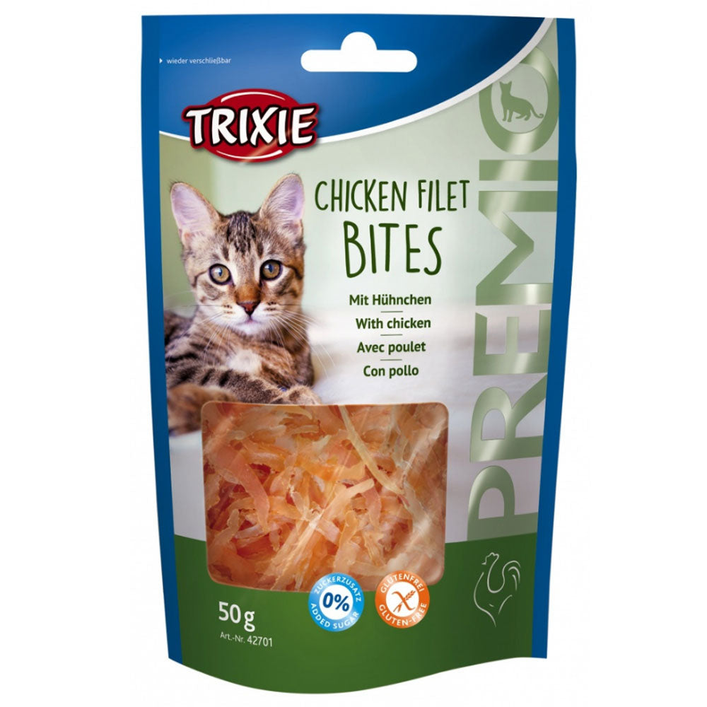 Ласощі Trixie Premio Chicken Filet Bites для котів сушене куряче філе 50 г