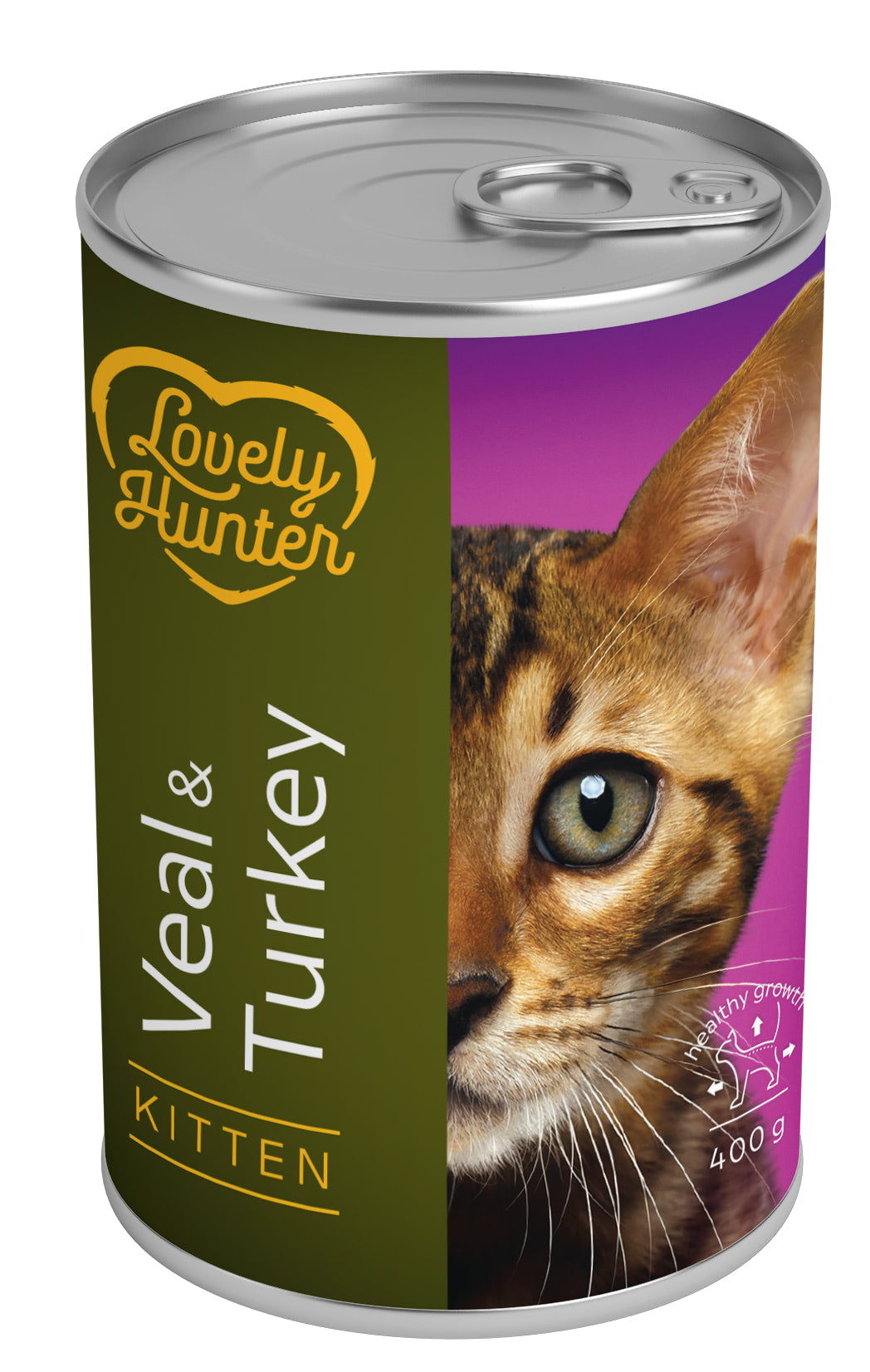 Lovely Hunter Kitten Veal & Turkey Вологий корм для кошенят з телятиною та індичкою, 400 г