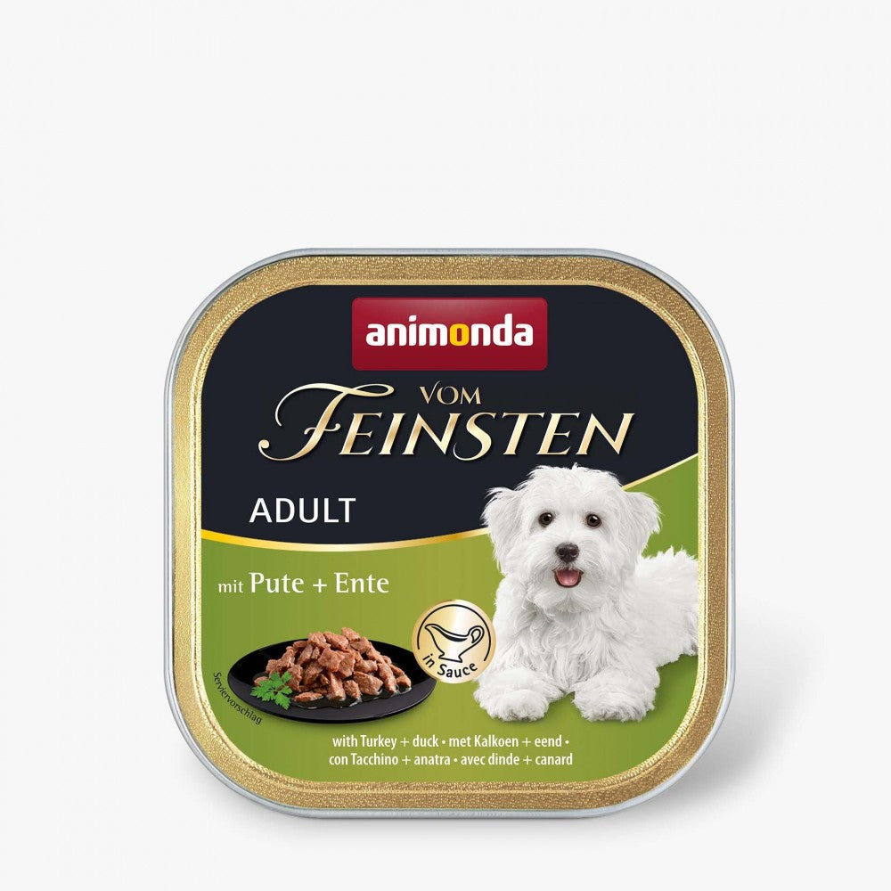 Корм вологий Vom Feinsten Adult with Turkey duck для дорослих собак з індичкою і качкою 150 г
