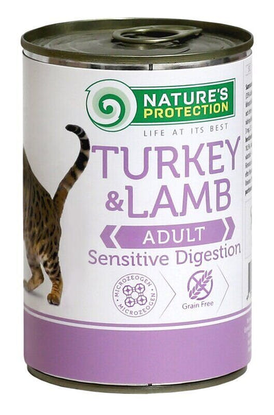 Nature's Protection Adult cats Sensitive digestion Turkey & Lamb Вологий корм для кoтів з чутливим травленням з індичкою