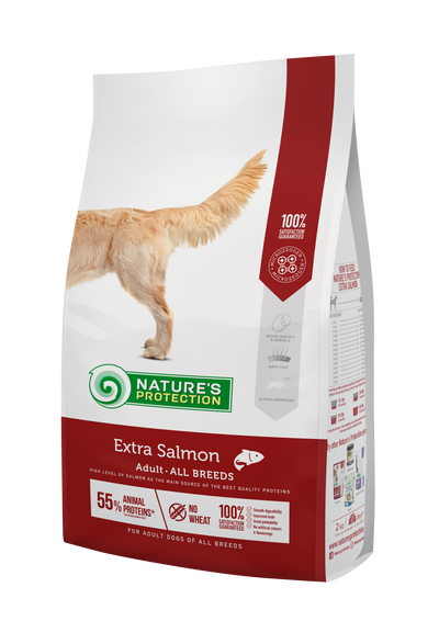 Nature's Protection Extra Salmon Adult All Breeds Сухий корм для дорослих собак усіх порід з лососем, 2 кг