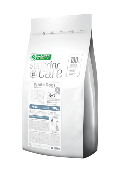 Nature's Protection Superior Care White Dogs Grain Free White Fish Adult Small Breeds Сухий беззерновий корм для доросли