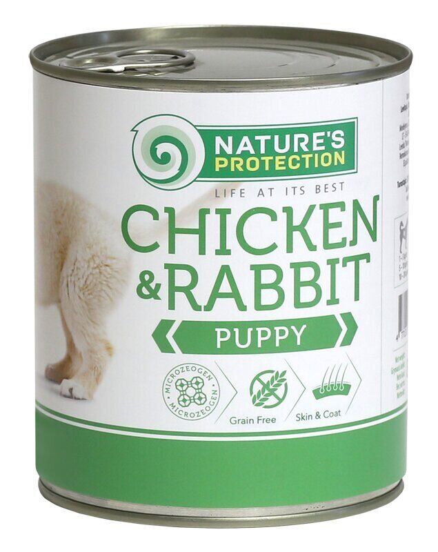Nature's Protection Puppy Chicken & Rabbit Вологий корм для цуценят з куркою і кроликом, 400 г