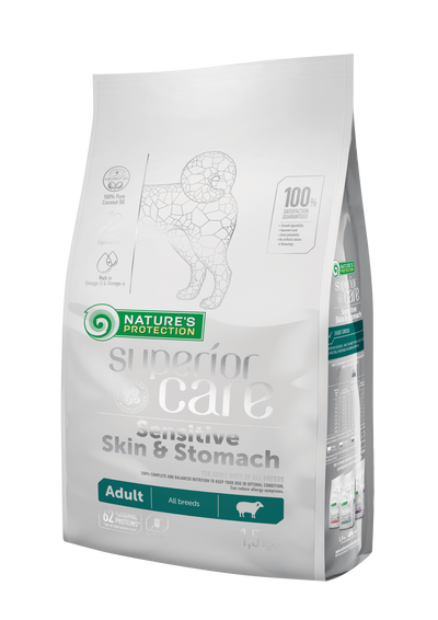 Nature's Protection Superior Care Sensitive Skin&Stomach Adult All Breeds Сухий корм для дорослих собак усіх порід із чу