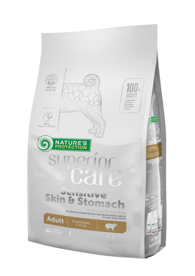 Nature's Protection Superior Care Sensitive Skin&Stomach Adult Small Breeds Сухий корм для дорослих собак малих порід із