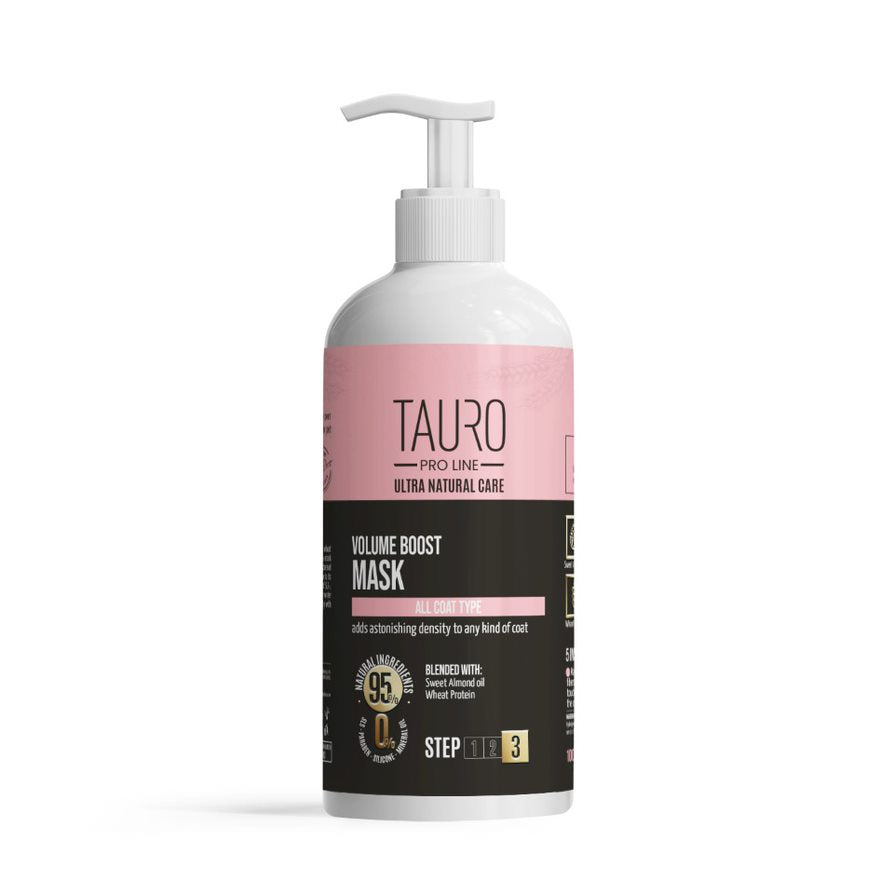 Tauro Pro Line Ultra Natural Care Volume Boost Mask Маска для надання об'єму шерсті собак і котів, 1000 мл