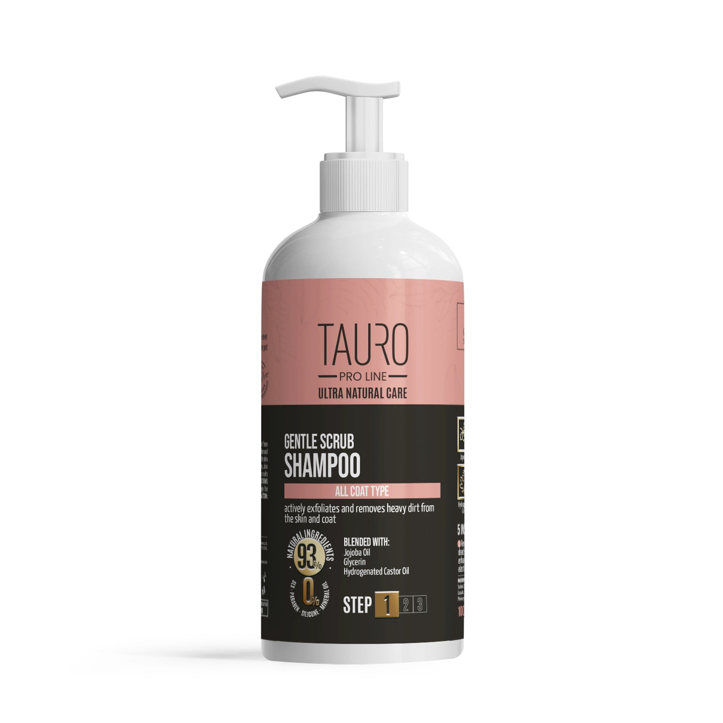 Tauro Pro Line Ultra Natural Care Gentle Scrub Shampoo Делікатний шампунь-скраб для шерсті та шкіри собак і котів, 1000 