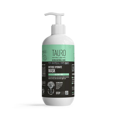 Tauro Pro Line Ultra Natural Care White Coat Intense Hydrate Mask Інтенсивно зволожувальна маска для собак і котів із бі