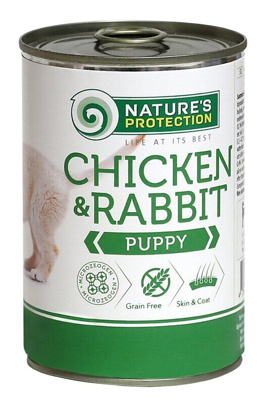 Nature's Protection Puppy Chicken & Rabbit Вологий корм для цуценят з куркою і кроликом, 800 г