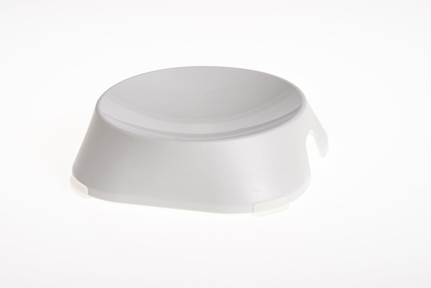 FIBOO пласка миска Flat Bowl, без антиковзких накладок, білий