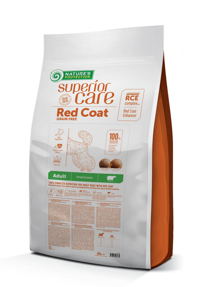 Nature's Protection Superior Care Red Coat Grain Free Lamb Adult Small Breeds Сухий беззерновий корм для дорослих собак 
