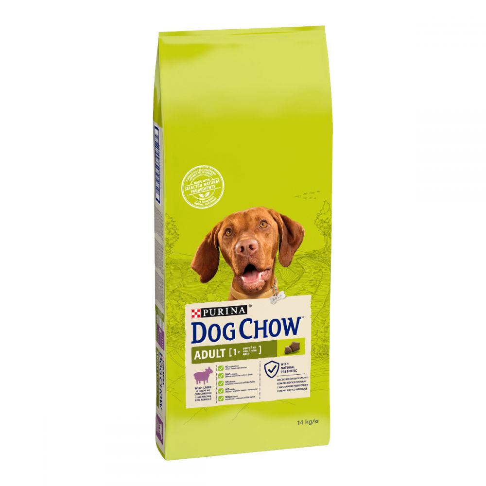 DOG CHOW, З ягням, сухий корм 4×2,5 кг