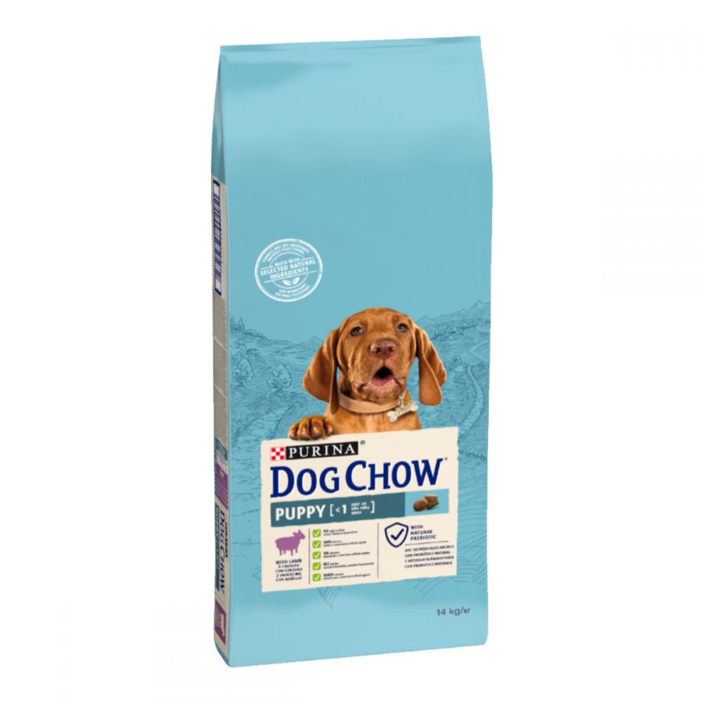 DOG CHOW Puppy, З ягням, сухий корм/цуц 14 кг