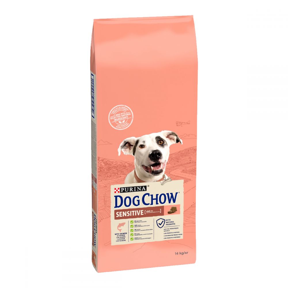 DOG CHOW Sensetive, З лососем, сухий корм 14 кг