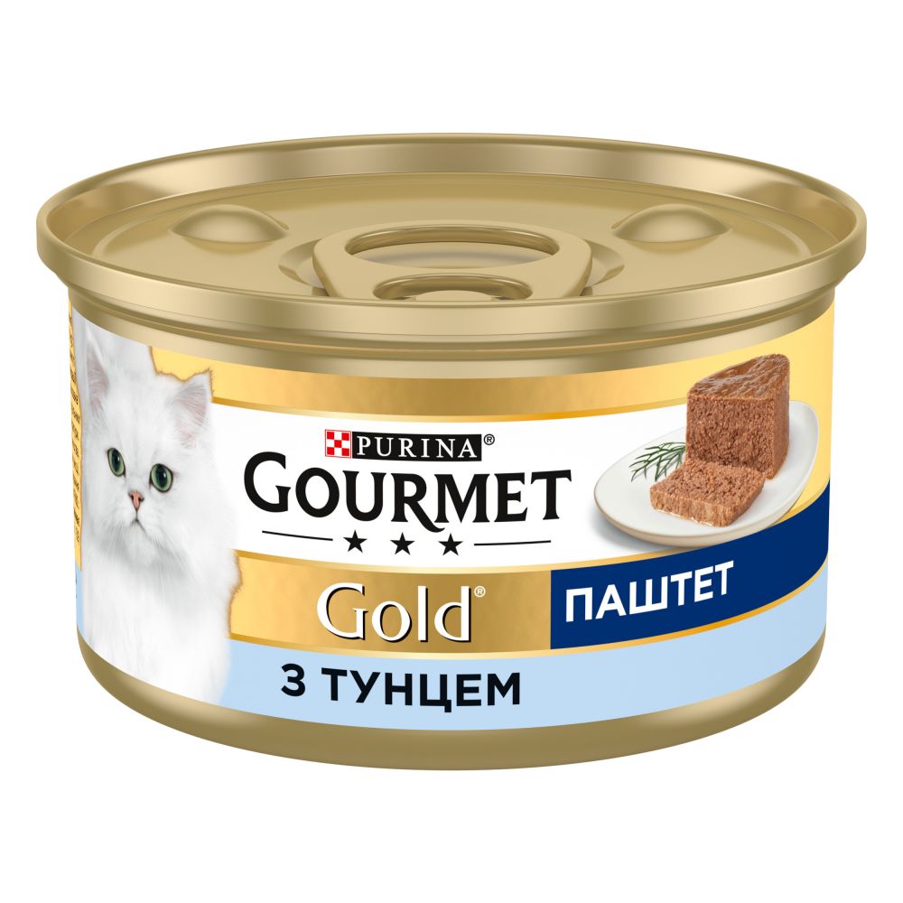 Gourmet Gold, З тунцем, мус, консерва 24×85 г