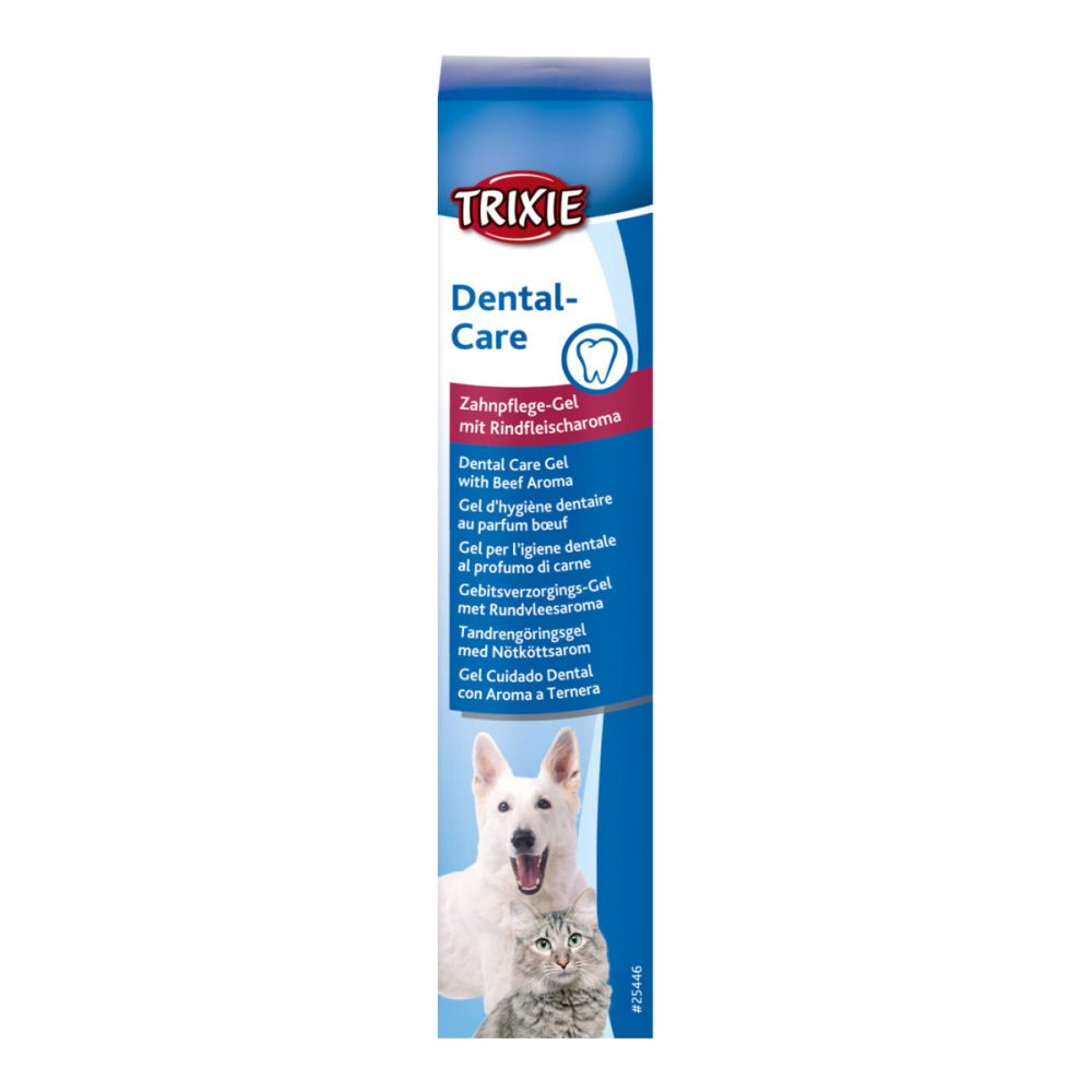 Зубний гель Trixie Dental Care для собак та котів зі смаком м_яса 100 г