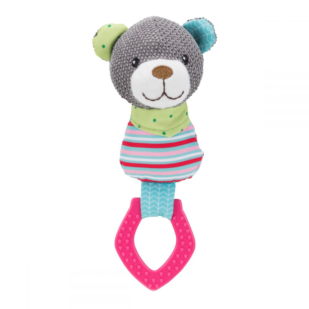Іграшка Trixie Junior для собак Ведмідь з кільцем та звуком поліестер/пластик 23 см
