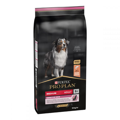 ProPlan Medium Sensitive, З лососем, Для сер, порід схильних до алергії, сухий корм, 14 кг