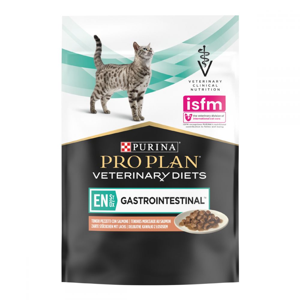 PPVD EN, Хвороби ШКТ, З лососем, Шматочки у підливці, консерва 10×85 г
