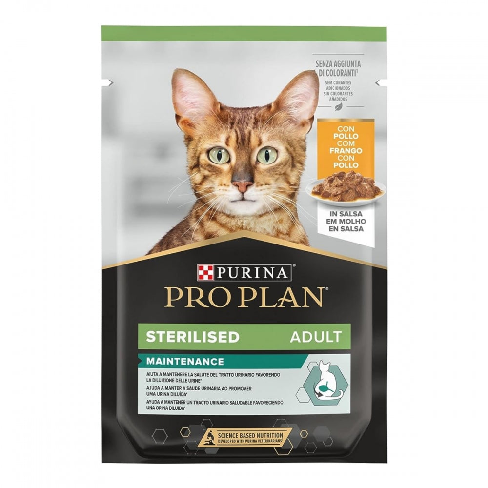ProPlan Sterilised Nutrisavour, З куркою, Для стерилізованих котів, консерва 26×85 г