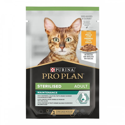 ProPlan Sterilised Nutrisavour, З куркою, Для стерилізованих котів, консерва 26×85 г