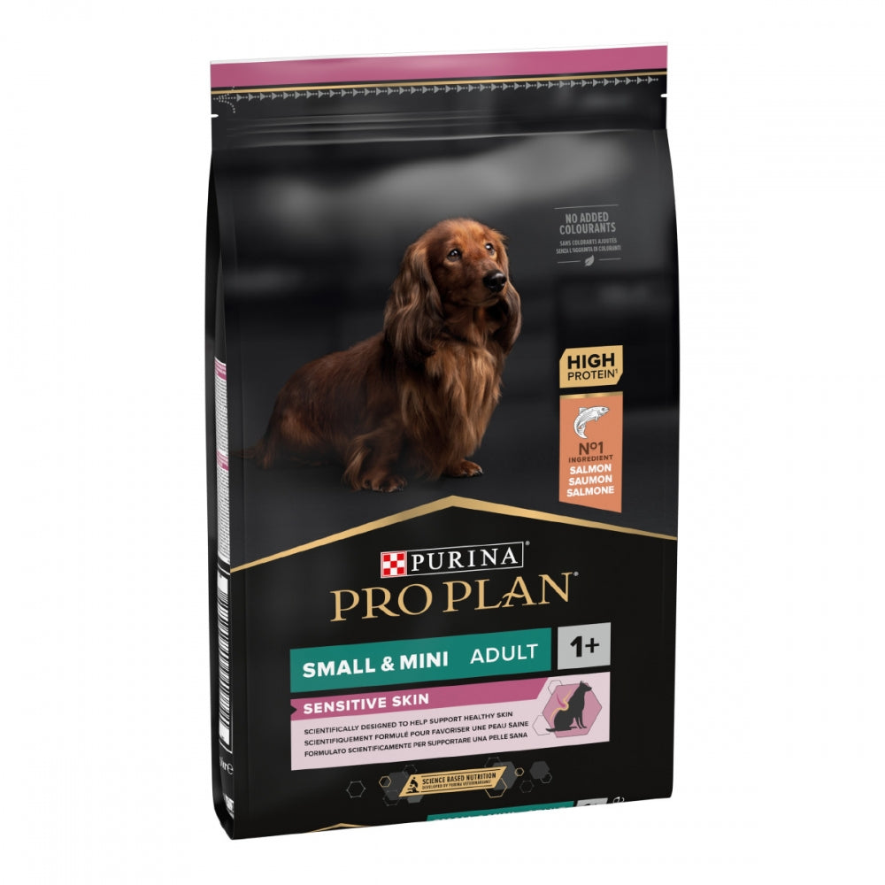 ProPlan Small&Mini, З лососем, Для собак малих порід з чутл, шкірою, сухий корм, 4×3 кг