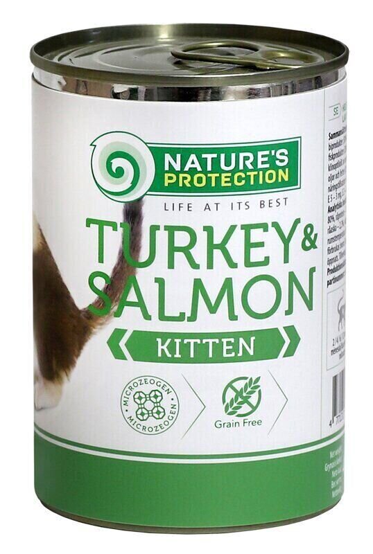 Nature's Protection Kitten Turkey & Salmon Вологий корм для кошенят з індичкою і лососем, 400 г