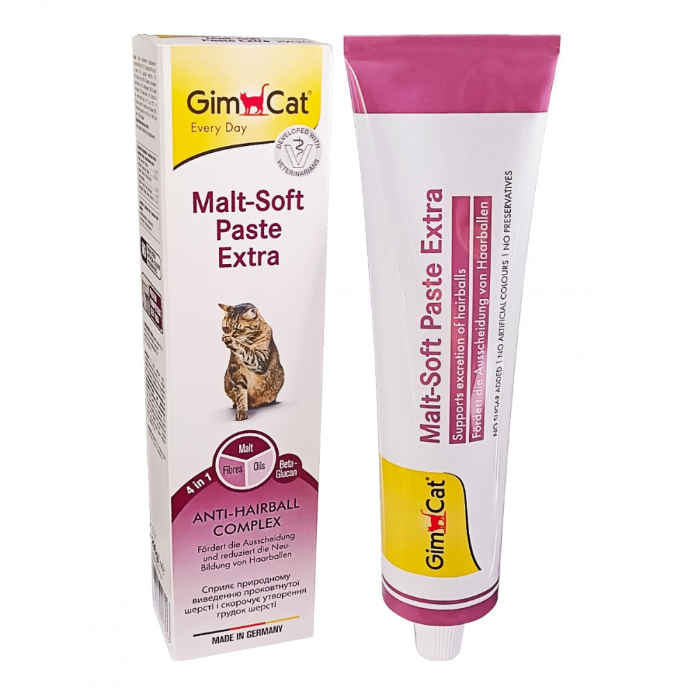 Паста GimCat Every Day Malt-Soft Paste Extra для котів для виведення шерсті зі шлунку 50 г