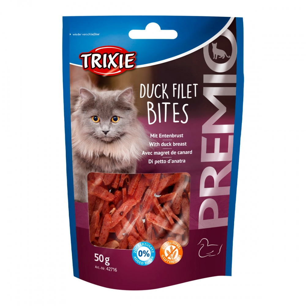 Ласощі Trixie Premio Duck Filet Bites для котів сушене філе качки 50 г