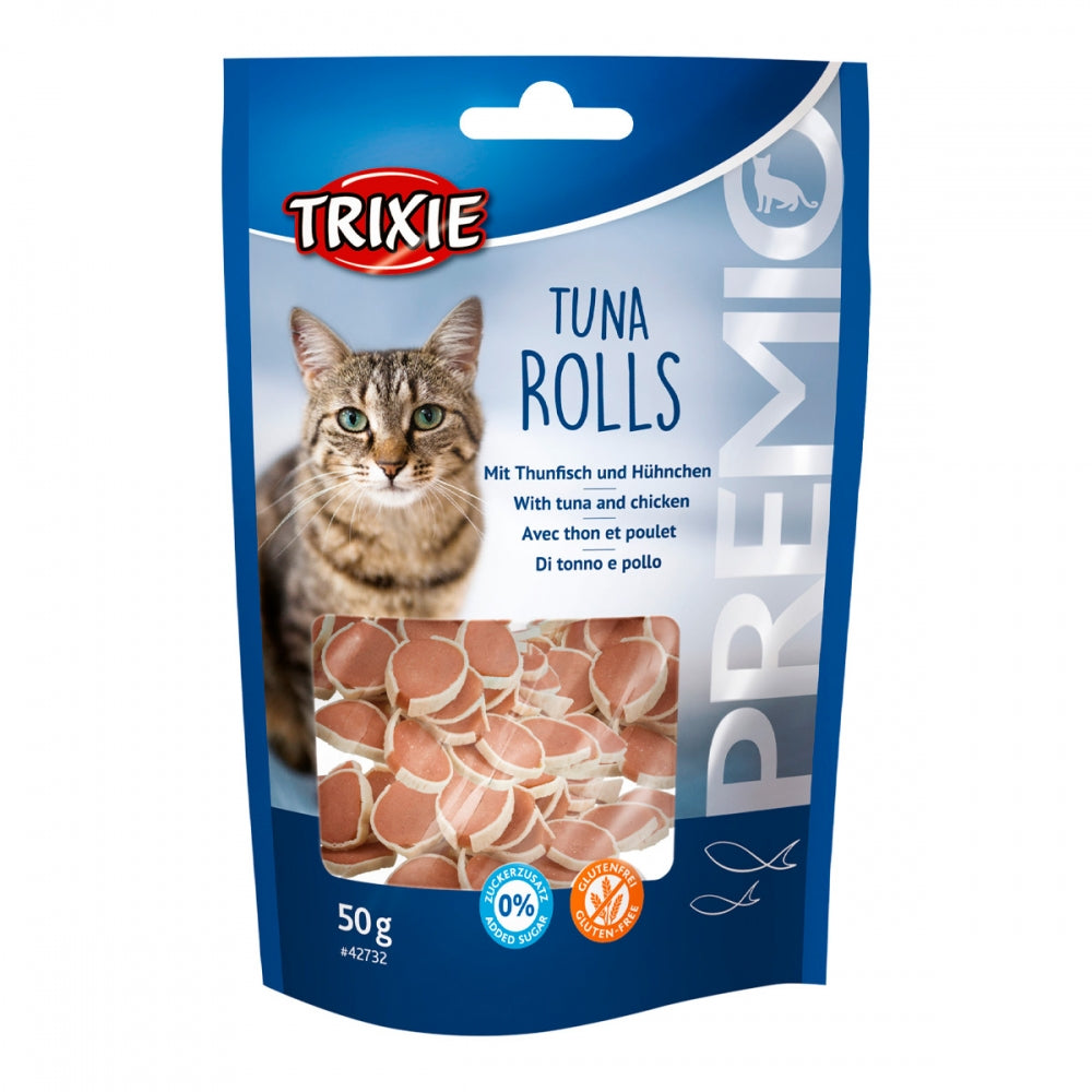 Ласощі Trixie Premio Tuna Rolls для котів шматочки з тунцем та куркою 50 г