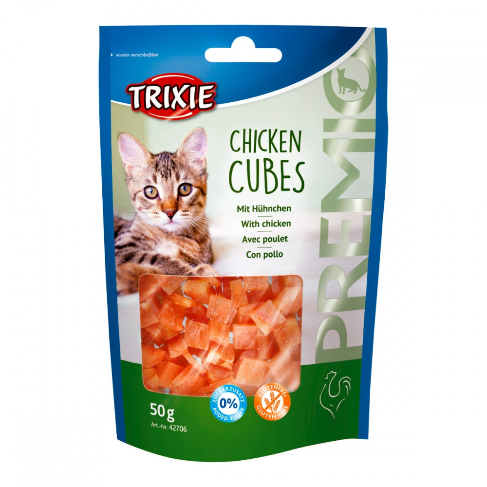 Ласощі Trixie Premio Chicken Cubes для котів кубики з куркою 50 г