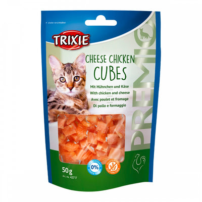 Ласощі Trixie Premio Cheese Chicken Cubes для котів кубики з куркою та сиром 50 г
