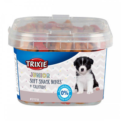 Ласощі Trixie Junior Soft Snack Bones для цуценят з куркою бараниною лососем та кальцієм 140 г