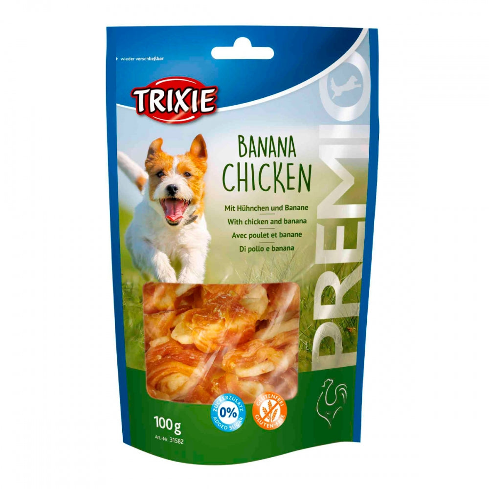 Ласощі Trixie Bites with Chicken & Banana для собак з куркою та бананом 100 г